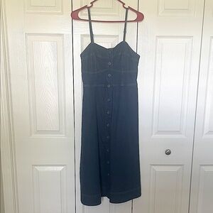 Universal Thread Navy Button-Down Midi Dress